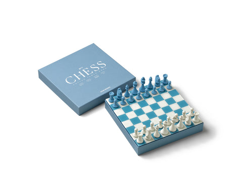 Printworks Spel Classic - Chess - Dusty Blue - vtwonen shop