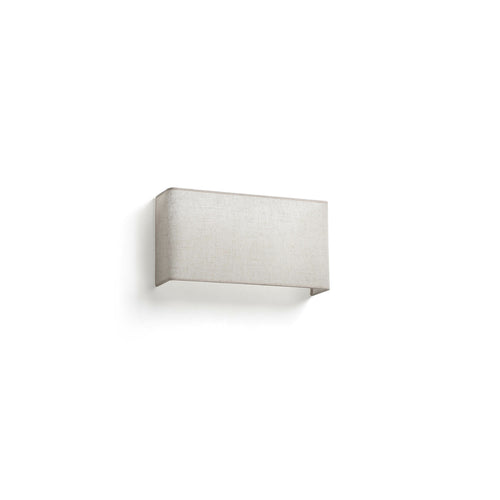 Faro Otton Rechthoek Horizontaal Linnen Wandlamp 2L