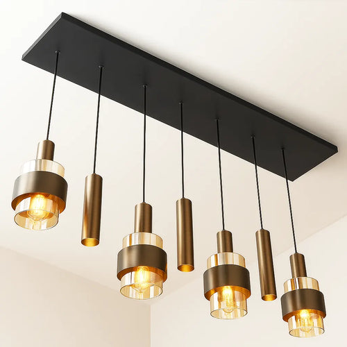 Highlight hanglamp Marrone - 7 lichts - 130  x 160   cm - brons