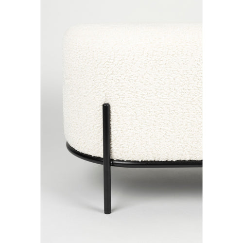 Housecraft Living Boz Hocker/ bankje Off-White - Wit - vtwonen shop