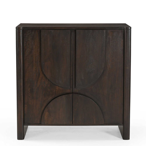 Starfurn Kabinetkast Zana - Donkerbruin Hout - 80x40x80cm