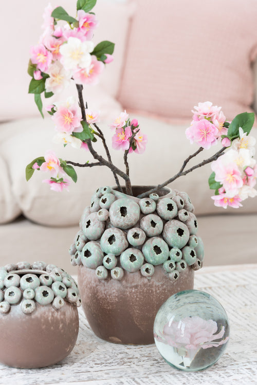 J-Line presse-papier Roos - glas - roze - small - vtwonen shop