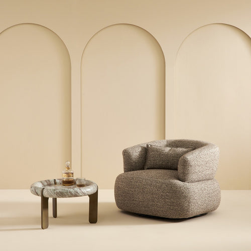 Signature - REGIS Draaistoel - Beige - 91x88x67 cm