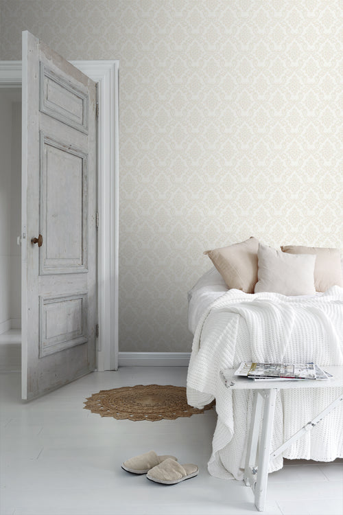 Borastapeter behang barokprint beige - 53 cm x 11.2 m - 660138 - vtwonen shop