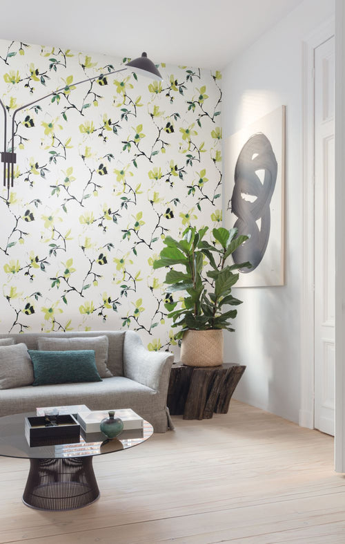 Masureel behang bloemen beige - 53 cm x 10.05 m - 631933 - vtwonen shop