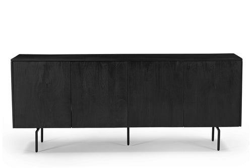 Giga Meubel Dressoir Cas - Mangohout/Metaal - Zwart - 180cm - vtwonen shop