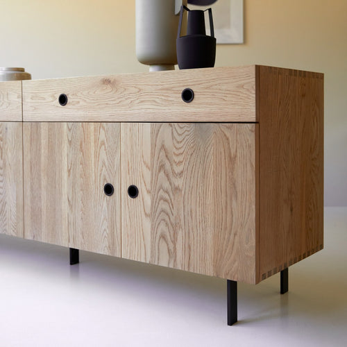 Tikamoon Massief eikenhouten buffet 185 cm - Naturel