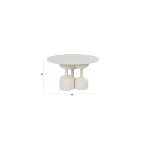 Housecraft Living Dec Bijzettafel Rond 70 cm Beige