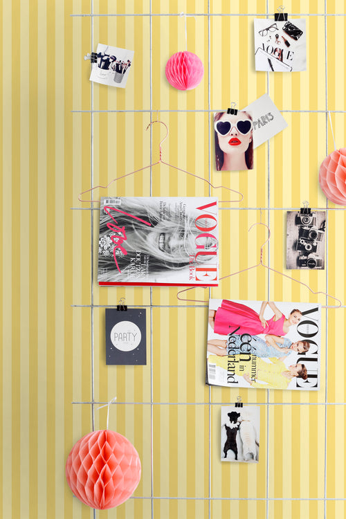 ESTAhome behang strepen geel - 50 x 900 cm - 131570 - vtwonen shop