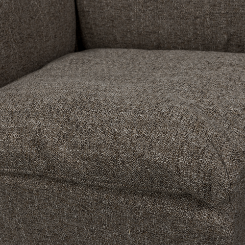 WOOOD hoekelement Baggy - Geweven Stof - Warmgrijs Melange - 81x96x96 - vtwonen shop