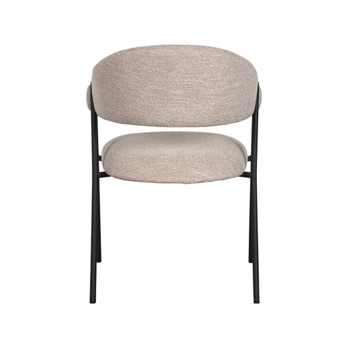 LABEL51 Eetkamerstoel Lowen - Naturel Bouclé - Zithoogte 49cm - vtwonen shop