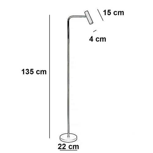 Freelight vloerlamp Undici - 1 lichts - 30  x 135   cm - zwart - vtwonen shop