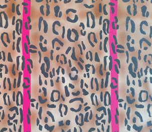 Catchii Behang Leopard print orange brown