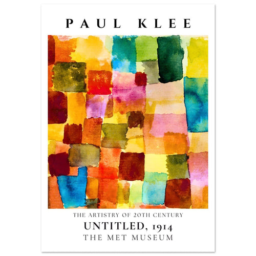 Artfulprints Poster met Lijst Paul Klee - Untitled   - 70x100 cm - Meerkleurig