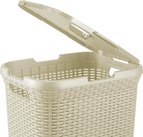 Curver Style Wasmand met Deksel - 60L - Vintage wit - vtwonen shop