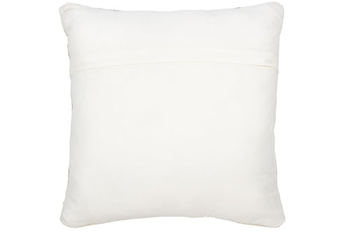 J-Line kussen Etnisch Kruis - wol/katoen - creme/beige