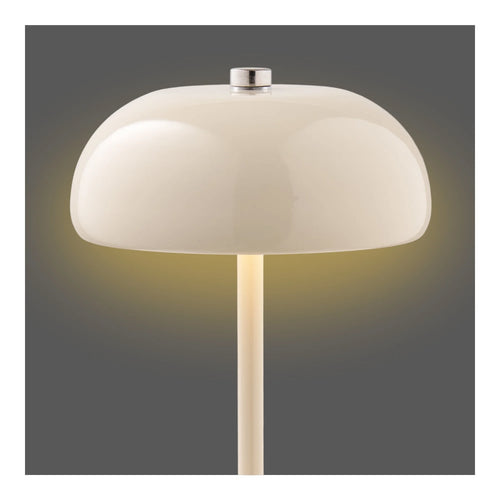Artichok Marise metalen oplaadbare tafellamp beige Ø13