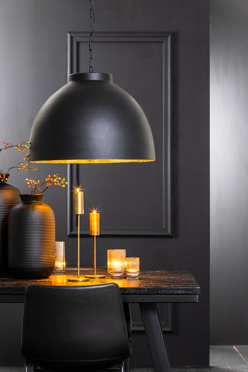 Light & Living hanglamp KYLIE - Ø60x42cm - zwart