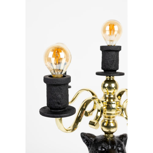Bold Monkey Proudly Crowned Panther vloerlamp zwart