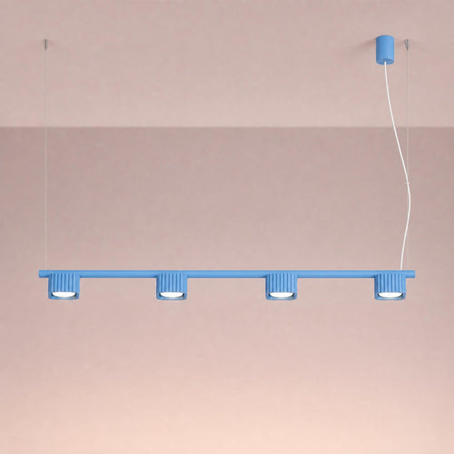 Sollux Lighting Kroonluchter RIFF 4 azuurblauw Gx53 - 122x10x208cm