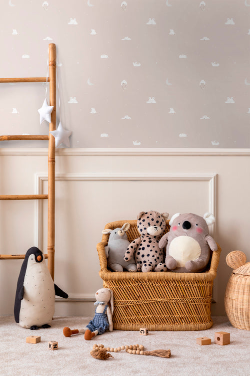 Sanders & Sanders behang beertjes terracotta roze - 53 cm x 10 m - 640293