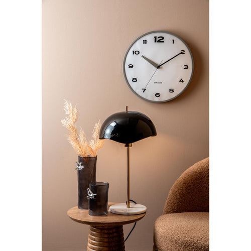 Karlsson wandklok Brisk Dome - grijs - Ø40cm - vtwonen shop