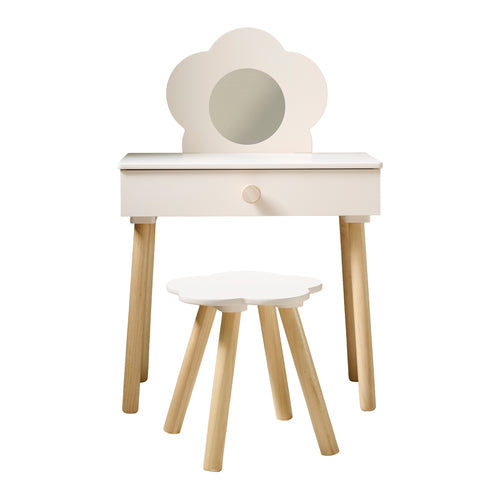 Petite Amélie Kinder kaptafel FLEUR - MDF - crème