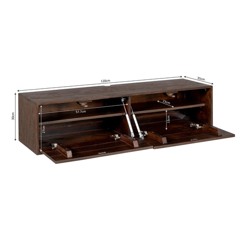 Starfurn  tv meubel Vision - bruin - 30x120x35cm - vtwonen shop