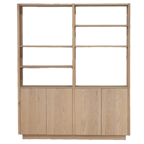 DÉJA Living Wandkast Levi - Naturel Eikenhout - 180x38x210cm