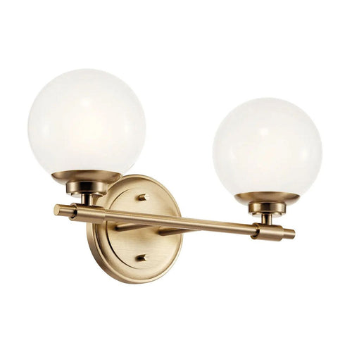 Badezimmer Wandleuchte Modern Champagner Bronze 3000K IP44 2x G9