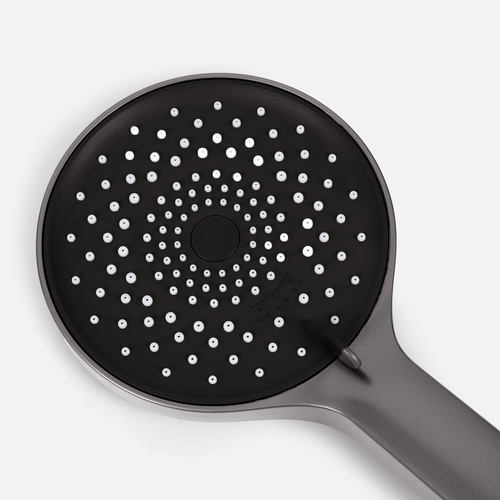 LOMAZOO inbouwdoucheset Cyra - met thermostaatkraan & ronde handdouche - gun metal