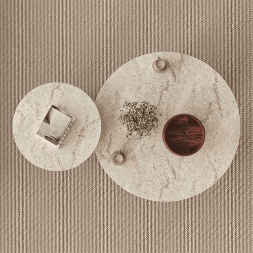 Calicosy - TILIA Set van 2 salontafels - Naturel - 70x70x40 cm