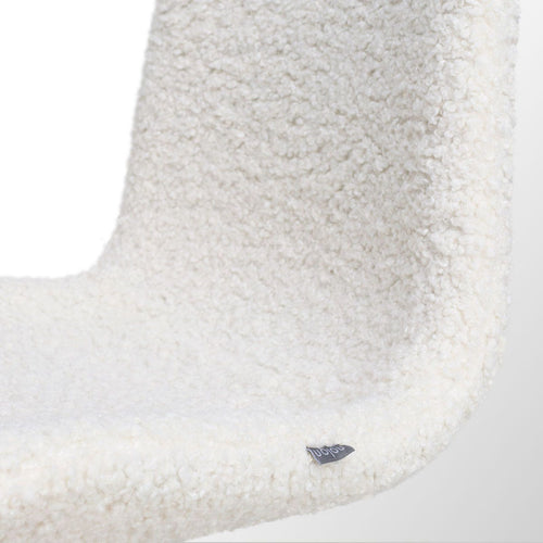 Nolon Nola-Fé Eetkamerstoel Teddy Wit - Draaibaar Wit Onderstel - vtwonen shop