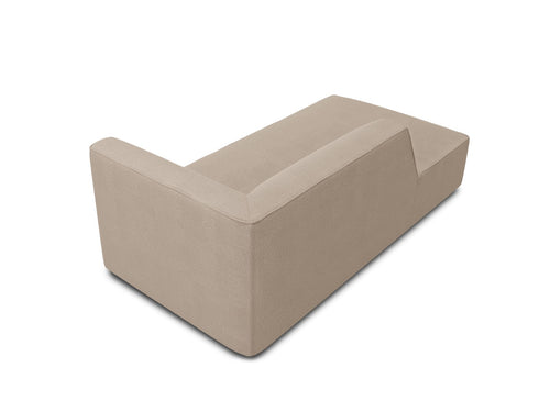 Micadoni linker meridiaan Ruby structurele stof, donkerbeige - 180x93x69cm