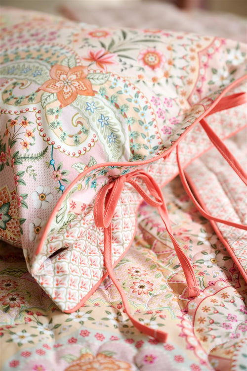 Pip Studio decoratiekussen Jabali Flower - 35x60 cm - koraalrood - vtwonen shop