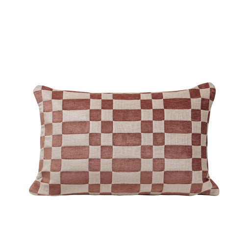 Madura Kussenovertrek Tcheky ecru en terracotta 40x60 cm