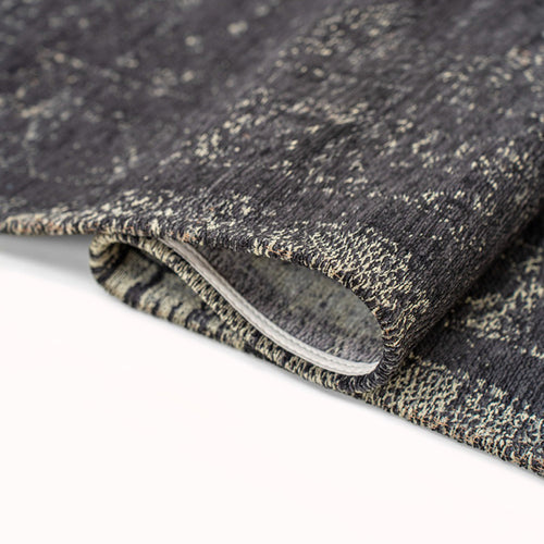 Louis De Poortere vloerkleed Mineral Black - zwart - 170x240cm - vtwonen shop