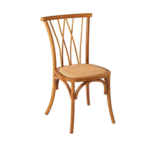 Signature - OLYMPIA Set van 2 eiken stoelen - Naturel - 46x45x77 cm