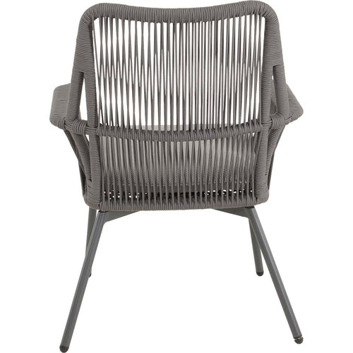 Lesli Living bistrostoel Silas - grijs - 64x69x92cm - set van 4