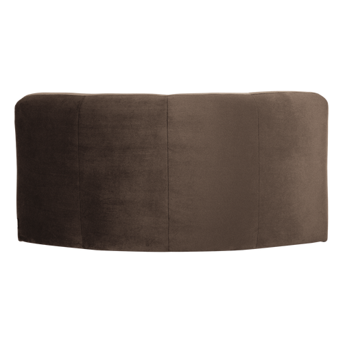 WOOOD hoekelement rond Mojo Base - Velvet - Bruin - 74x110x110
