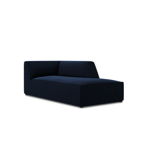 Cosmopolitan Design - Ligstoel rechts Siena flueel koningsblauw - 181x93x69cm