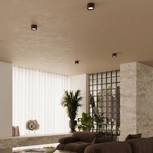 Sollux Lighting Plafondlamp MODO 1 bruin Gx53 - 10x10x6cm