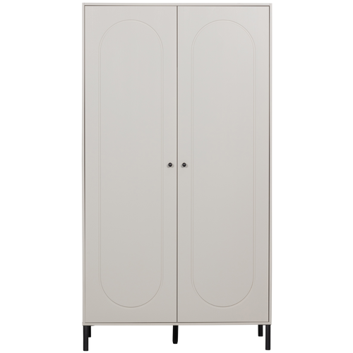 WOOOD garderobekast Xina - Grenen - Wolkengrijs - 202x110x58 - vtwonen shop