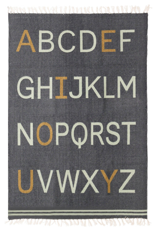 AFK Living vloerkleed Alphabet - voor kinderen - Katoen - 100 x 150 cm
