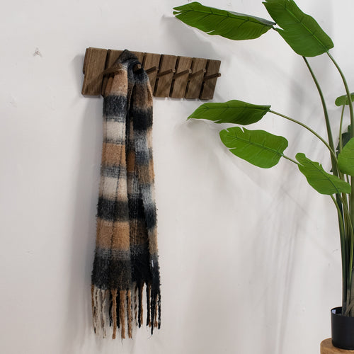 Giga Meubel Kapstok Malin - Bruin Hout - 75x4x18cm - vtwonen shop