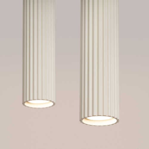 Sollux Lighting Hanglamp KARBON 2 beige - 30x6,5x90cm