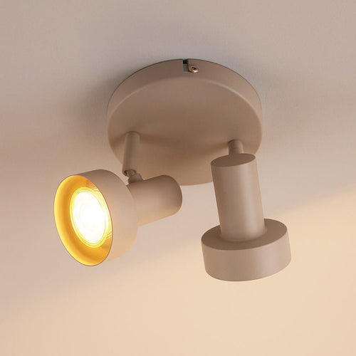 Freelight spot Lunata - 2 lichts - 15  x 15   cm - beige