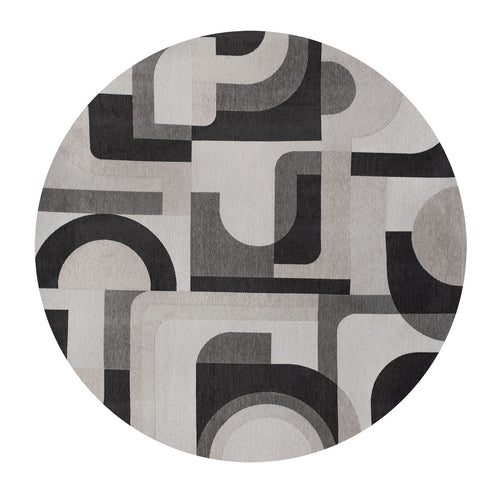 Louis De Poortere vloerkleed Saxon Beige - grijs - 140x140cm - vtwonen shop