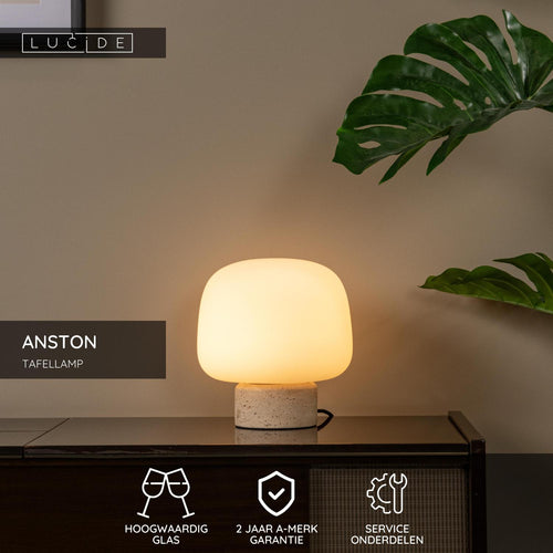 Lucide tafellamp ANSTON - 1xE14 - Opaal
