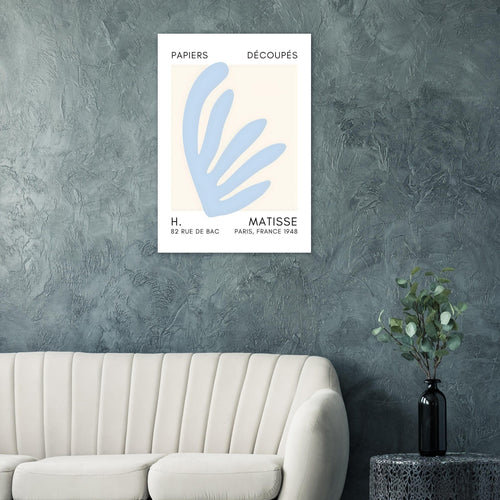 Artfulprints  Matisse – Aquatic impression light blue   poster 70x100 cm
